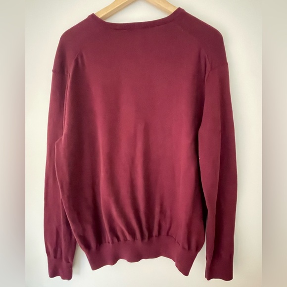 Ralph Lauren Polo V Neck Pima Cotton Sweater - Picture 2 of 7